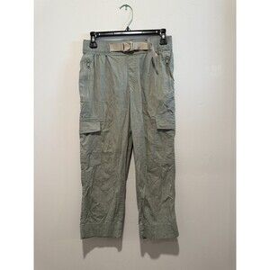 ASPEN Buckle Athletic Casual Green Cargo Cropped Pants Size S